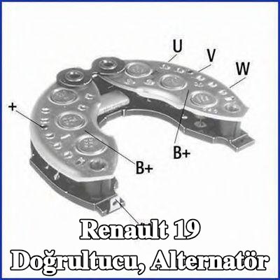 HITACHI Doğrultucu, alternatör — Renault 19
