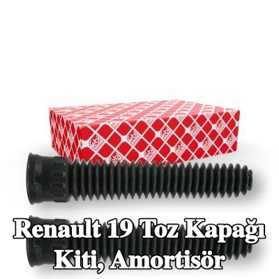 FEBI BILSTEIN Toz kapağı kiti, amortisör Ön Aks — Renault 19