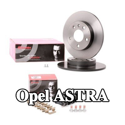 BREMBO مجموعة أقراص الفرامل والوسادات Prime, صلب — 2012 Opel Astra