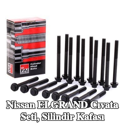 FAI AutoParts Cıvata Kiti, cylinder head M12 x 1.5, 132mm — 2000 Nissan Elgrand