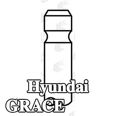 AE صمام السحب - طرف ساق الصمام مقوى — Hyundai Grace