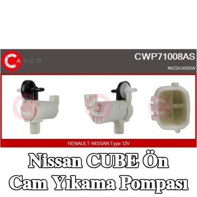 CASCO Ön cam yıkama pompası 12V — Nissan Cube