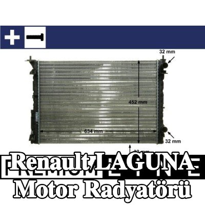 MAHLE Vidalı motor radyatörü — 2000 Renault Laguna