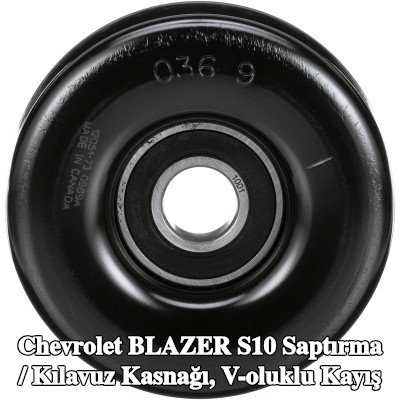 GATES Saptırma / kılavuz kasnağı, V-ribbed kayış DriveAlign, Micro-V® UNIQUE FIT, Outer Diameter: 91mm — Chevrolet Blazer S10