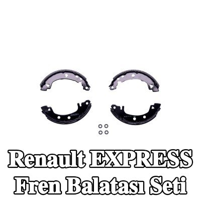 HELLA Aksesuarları dahil fren pabuç seti, el freni kolu olmadan — Renault Express