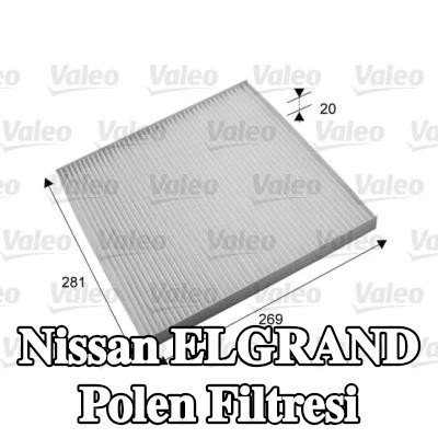 VALEO Polen filtresi CLIMFILTER COMFORT, Partikül Filtresi — Nissan Elgrand