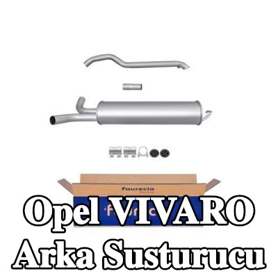 HELLA Arka susturucu Arka, montaj parçaları ile — 2012 Opel Vivaro