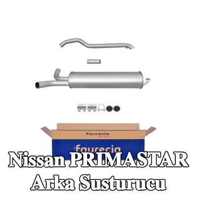HELLA Arka susturucu Arka, montaj parçaları ile — Nissan Primastar