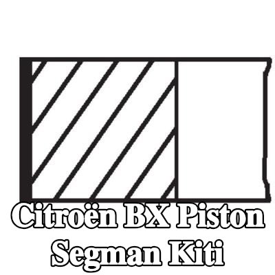 MAHLE Piston Segman Kiti — Citroën Bx