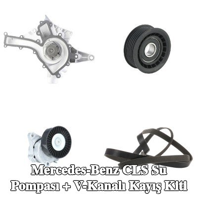 RIDEX Gergi kasnağı sönümleyicisi olmayan Su Pompası + V-Yivli Kayış Kiti — 2004 Mercedes-Benz Cls