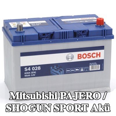 BOSCH Akü S4, 028 — Mitsubishi Pajero / Shogun Sport