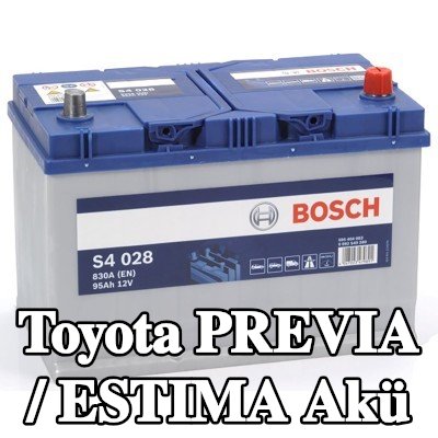 BOSCH Akü S4, 028 — Toyota Previa / Estima