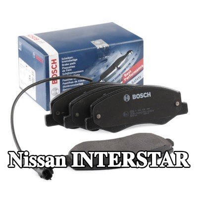 BOSCH مجموعة وسادات الفرامل 18, 1mm, مع لوحة مانعة للصرير — 2022 Nissan Interstar