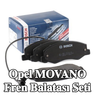 BOSCH Fren balatası seti 18, 1mm, gıcırtı önleyici plaka ile — 2012 Opel Movano