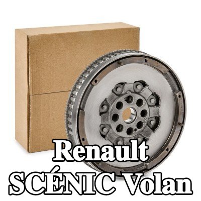 RIDEX REMAN Volan Sürtünme kontrol plakası olmayan çift kütleli volan, pilot yatak ile — Renault Scénic