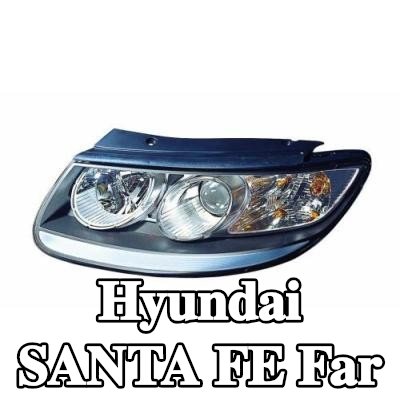 ABAKUS Far Sağ, H7, İç kısmı siyah gövde, ampul içermez — 2008 Hyundai Santa Fe