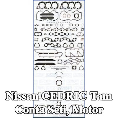 AJUSA Tam Conta Seti, silindir kapağı contalı motor, valf gövdesi contalı, FIBERMAX — Nissan Cedric