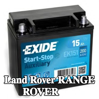 EXIDE بطارية STOP & START مساعدة — Land Rover Range Rover