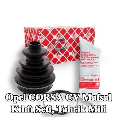 FEBI BILSTEIN CV kılıf kiti, tahrik mili Ön Aks, Kauçuk — 1995 Opel Corsa