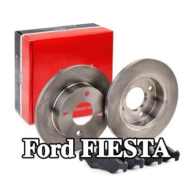 MAPCO مجموعة أقراص الفرامل والوسادات للمحور الأمامي, صلب — 2000 Ford Fiesta
