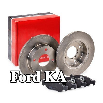 MAPCO مجموعة أقراص الفرامل والوسادات للمحور الأمامي, صلب — 2000 Ford Ka