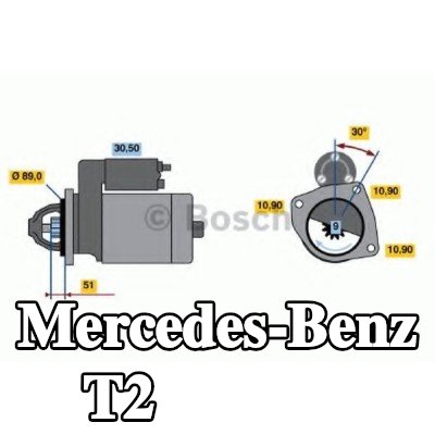 BOSCH محرك التشغيل 4kW — Mercedes-Benz T2