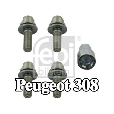 FEBI BILSTEIN مسامير تثبيت العجلات — 2012 Peugeot 308