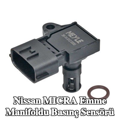 MEYLE Entegre hava sıcaklığı sensörlü emme manifoldu basınç sensörü, conta halkası ile — 2012 Nissan Micra