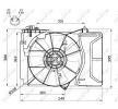 NRF Fan, radyatör 335mm, radyatör fan kapağı — Toyota Starlet (2)