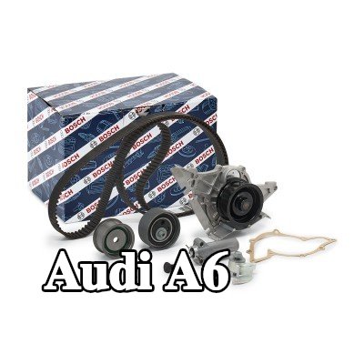 BOSCH مجموعة مضخة المياه وحزام التوقيت عدد الأسنان: 253, Width: 30mm, مع مخمد بكرة الشد — 1996 Audi A6