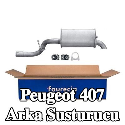 HELLA Arka susturucu Arka, montaj parçaları ile — 2004 Peugeot 407
