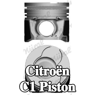 NÜRAL Keystone bağlantı kolu için piston, piston segman taşıyıcısı ile — 2012 Citroën C1