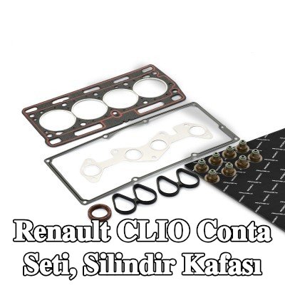 RIDEX Conta seti, eksantrik mili contalı silindir kapağı, silindir kafası contası ile, valf gövdesi contalı — 1997 Renault Clio