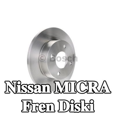BOSCH Fren diski Dış Çap: 233, 8mm, düz, Yağlanmış — 2000 Nissan Micra