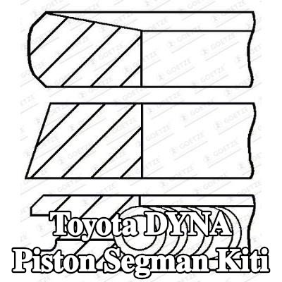 GOETZE ENGINE Piston Segman Kiti — 2002 Toyota Dyna