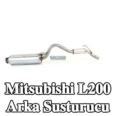WALKER Arka susturucu 1610mm, montaj parçaları olmadan — 2000 Mitsubishi L200