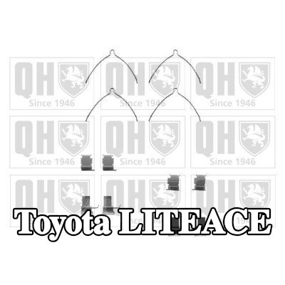 QUINTON HAZELL طقم تركيب وسادات الفرامل — 1990 Toyota Liteace
