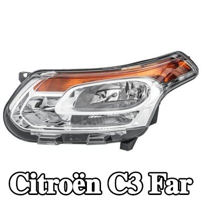 HELLA Far Sol, H1, H21W, H7, H7/H1, W5W, ampullü, far seviyeleme motorlu — 2011 Citroën C3