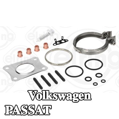 ELRING مجموعة التثبيت, الشاحن مع الحشيات/الأختام, مع مسامير/براغي — Volkswagen Passat
