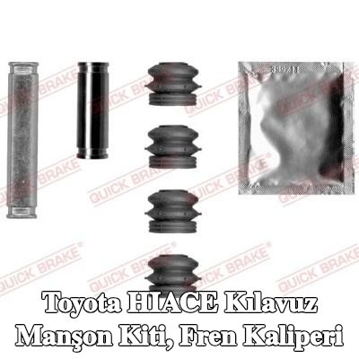 QUICK BRAKE Kılavuz manşon kiti, fren kaliperi — 1990 Toyota Hiace