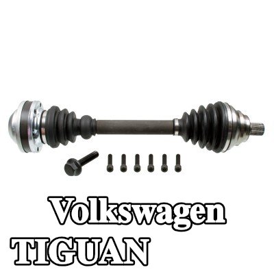 FEBI BILSTEIN عمود الدفع المحور الأمامي الأيسر, مع مسامير/براغي — Volkswagen Tiguan