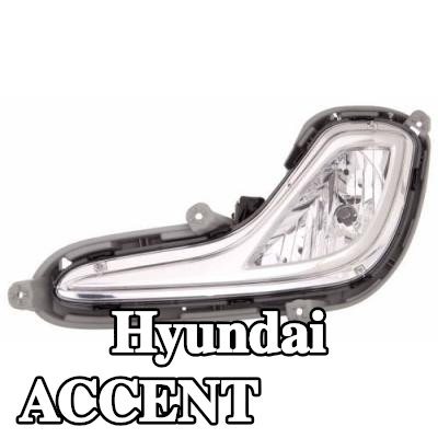 ABAKUS مصباح ضباب يمين, بدون لمبة, بدون حامل لمبة, بدون مقبس — Hyundai Accent