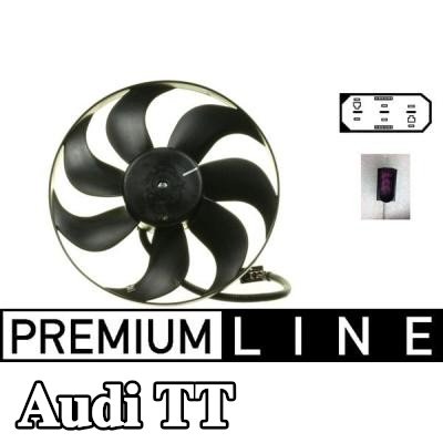 MAHLE مروحة, المبرد 345mm, بدون غطاء مروحة المبرد — 2000 Audi Tt
