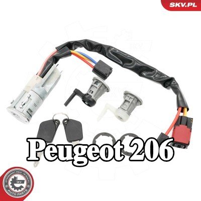 ESEN SKV مجموعة أقفال، نظام القفل — Peugeot 206