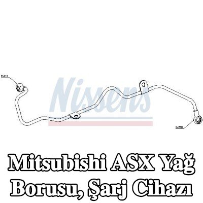 NISSENS Yağ Borusu, şarj cihazı — Mitsubishi Asx