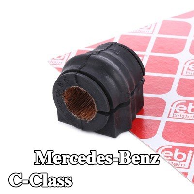 FEBI BILSTEIN جلبة قضيب مانع للانقلاب المحور الأمامي, 20mm, مطاط, مطاط مبطّن بقماش — 2008 Mercedes-Benz C-Class