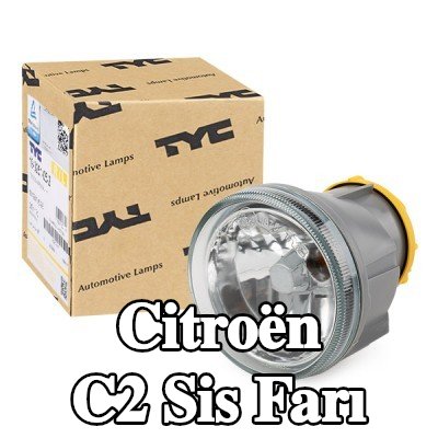 TYC Sol Sis Farı, Sağ, H1, ampul tutuculu — Citroën C2