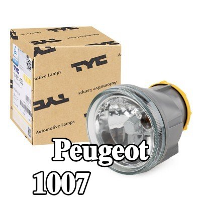 TYC مصباح ضباب يسار, يمين, H1, مع حامل لمبة — Peugeot 1007