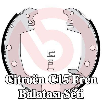BREMBO Aksesuarları dahil fren pabuç seti — Citroën C15