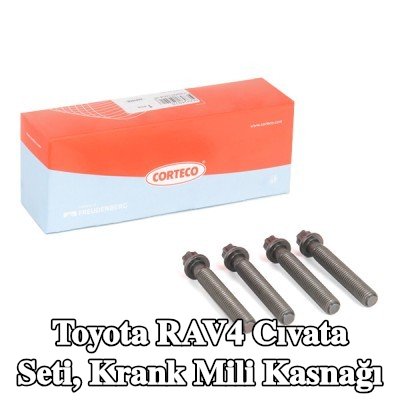 CORTECO Cıvata seti, krank mili kasnağı — Toyota Rav4